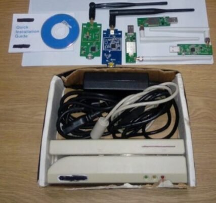 RECEPTOR DE DATOS GSM + ANTENA DE GRAN DISTANCIA